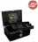 DAKOTA - 120 Ct. Full Black Humidor w/ Scissors & Polished Hardware