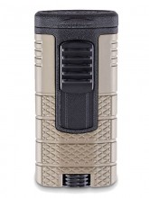 Xikar Tactical Triple - Jet Flame Lighter Tan and Black