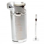 EXCEL PIPE LIGHTER W/ TAMPER AND DECALS Silver
