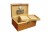 HUMIDOR 130 Ct. Lacquer Bubinga Finish w/Tray & Polished Hardware