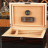 CIGARISM EBONY PIANO FINISH SPANISH CEDAR CIGAR HUMIDOR 30 COUNT