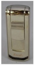 Excel Single Jet Flame Lighter in silver - Gift Box