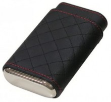 DREXEL DIAMOND STITCH CASE - BLACK