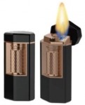 Xikar Meridian Soft Flame Lighter Matte Black & Rose Gold