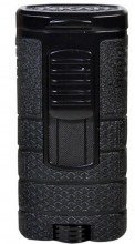 Xikar Tactical Triple - Jet Flame Lighter Black & Black