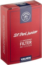 VAUEN CHARCOAL PIPE FILTERS DR. PERL JUNIOR 9MM PACK OF 10