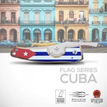 LES FINES LAMES - La Petite - Flag Series - CUBA Light- with leather case