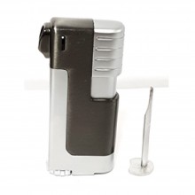 EXCEL PIPE LIGHTER W/ TOOLS CHARCOAL