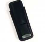 2 Finger Leather case with cutter Black