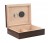 Exotic Ebony 25-50ct. Humidor with Humidifier & Hygrometer