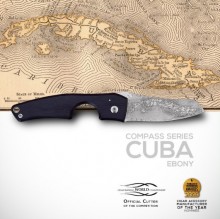 LES FINES LAMES - La Petite - Compass Series - CUBA - EBONY - with leather case