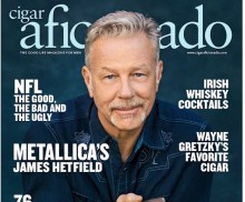 CIGAR AFICIONADO MAGAZINE Metallica's James Hetfield MARCH/APRIL 2023