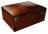 High Gloss Walnut Burl Finish Arched Top Humidor 75 cigar capacity