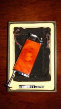 ETERNITY PIPE LIGHTER (RED WOOD GRAIN) W/ TAMPER
