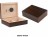 Exotic Ebony 25-50ct. Humidor with Humidifier & Hygrometer