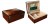 High Gloss Walnut Burl Finish Arched Top Humidor 75 cigar capacity