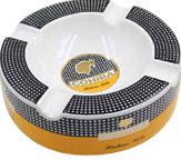 4 Cigar Round COHIBA ceramic ashtray