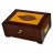 Humidor 150 Ct. High Gloss Humidor w/ Tray & Tobacco Leaf Inlay