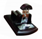 Walnut Desktop Guillotine Cutter with replacement Blade